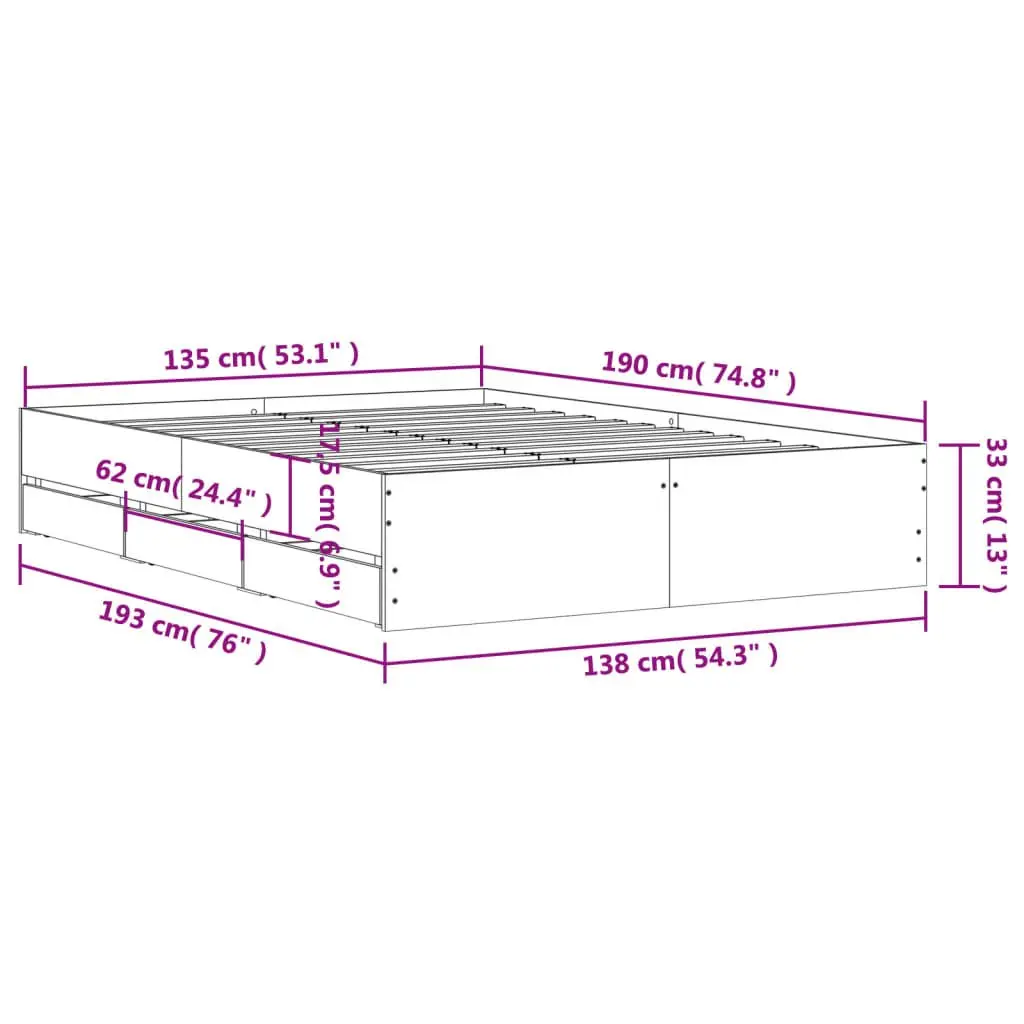 Bed Frame with Storage Solutions