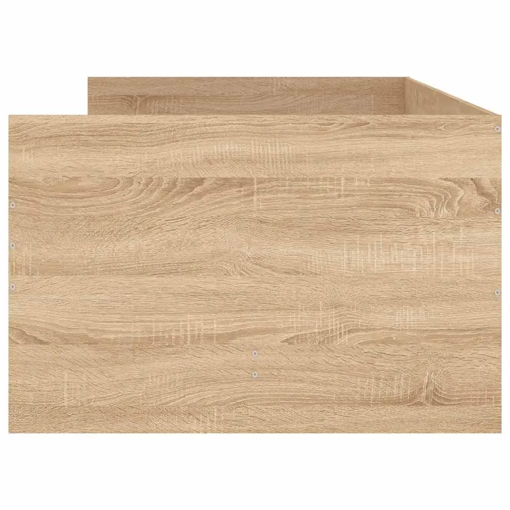 Bed Frame with Storage Drawers Slatted Base Bedroom Furniture Brown 90x190cm