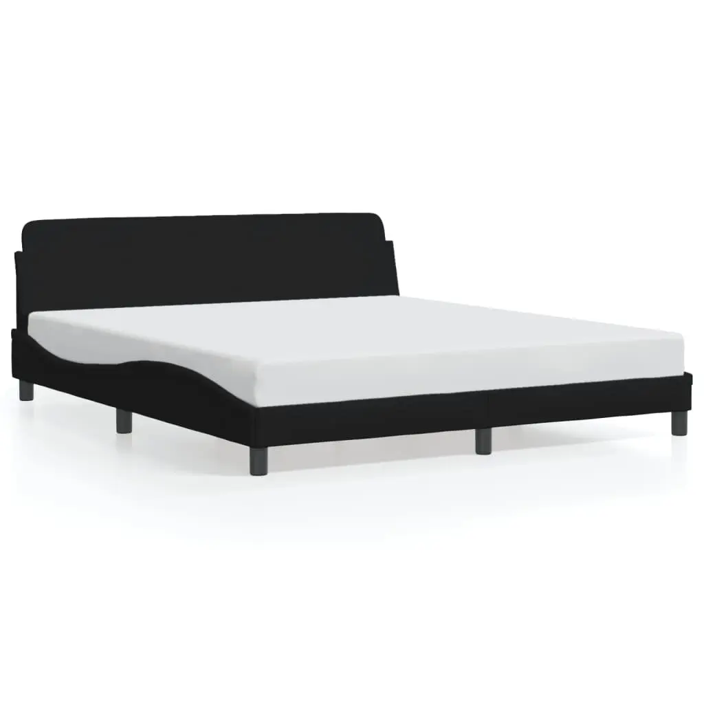 Black Fabric King Bed Frame for Restful Nights