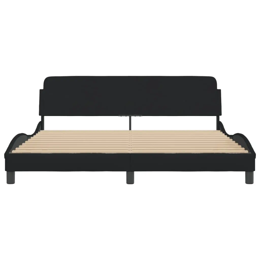Black Fabric King Bed Frame for Restful Nights