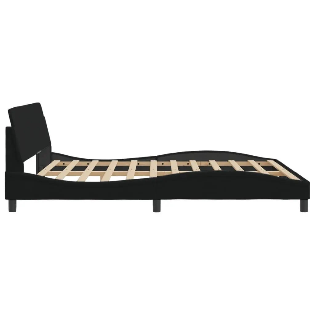 Black Fabric King Bed Frame for Restful Nights