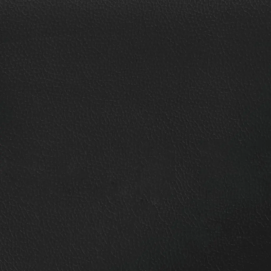Double Bed Frame Black 137x190 cm Faux Leather Headboard Bedroom Furniture