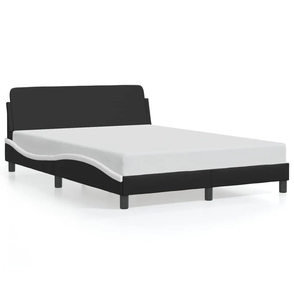 Double Bed Frame with Padded Headboard 137x190 cm