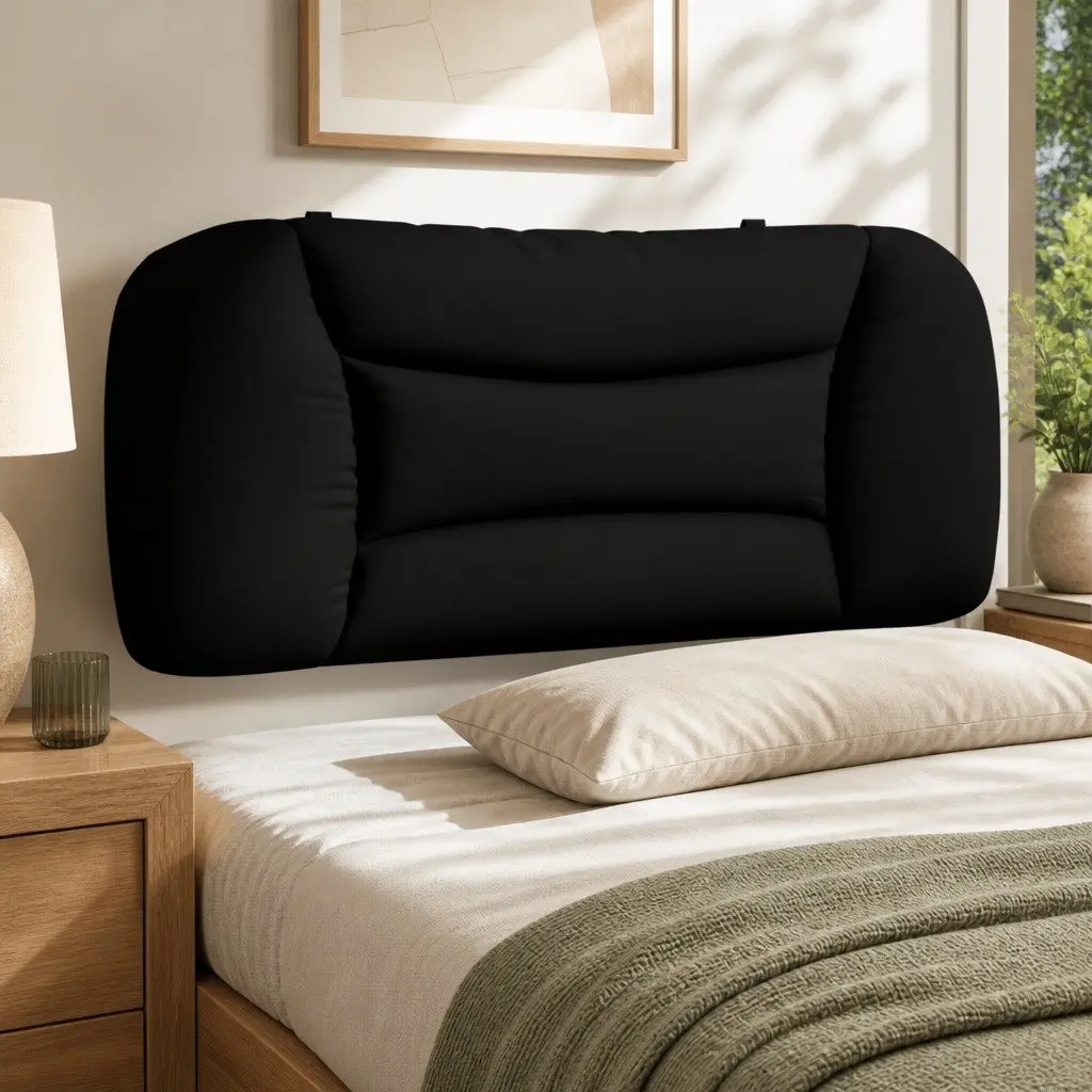 90cm Black Headboard Cushion