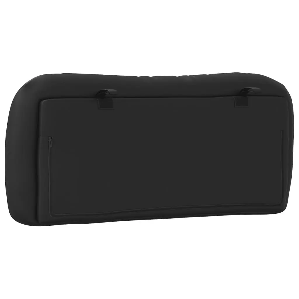 Headboard Cushion Black 90 cm Faux Leather Bed Wall Mount Bedroom Decor