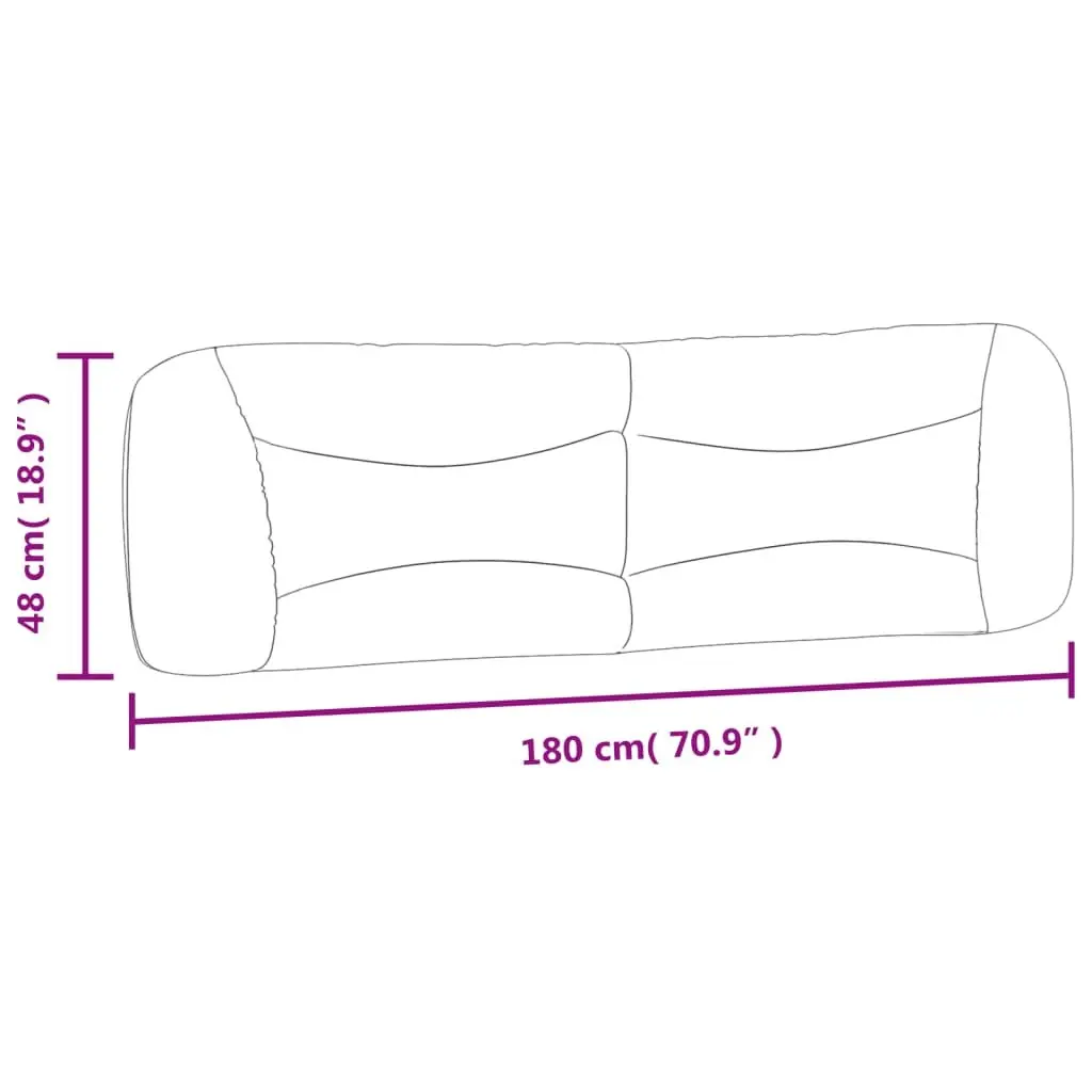 Black Headboard Cushion, 180cm