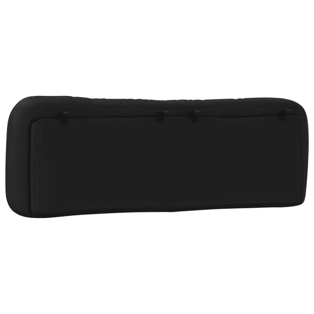 Black Faux Leather Cushion