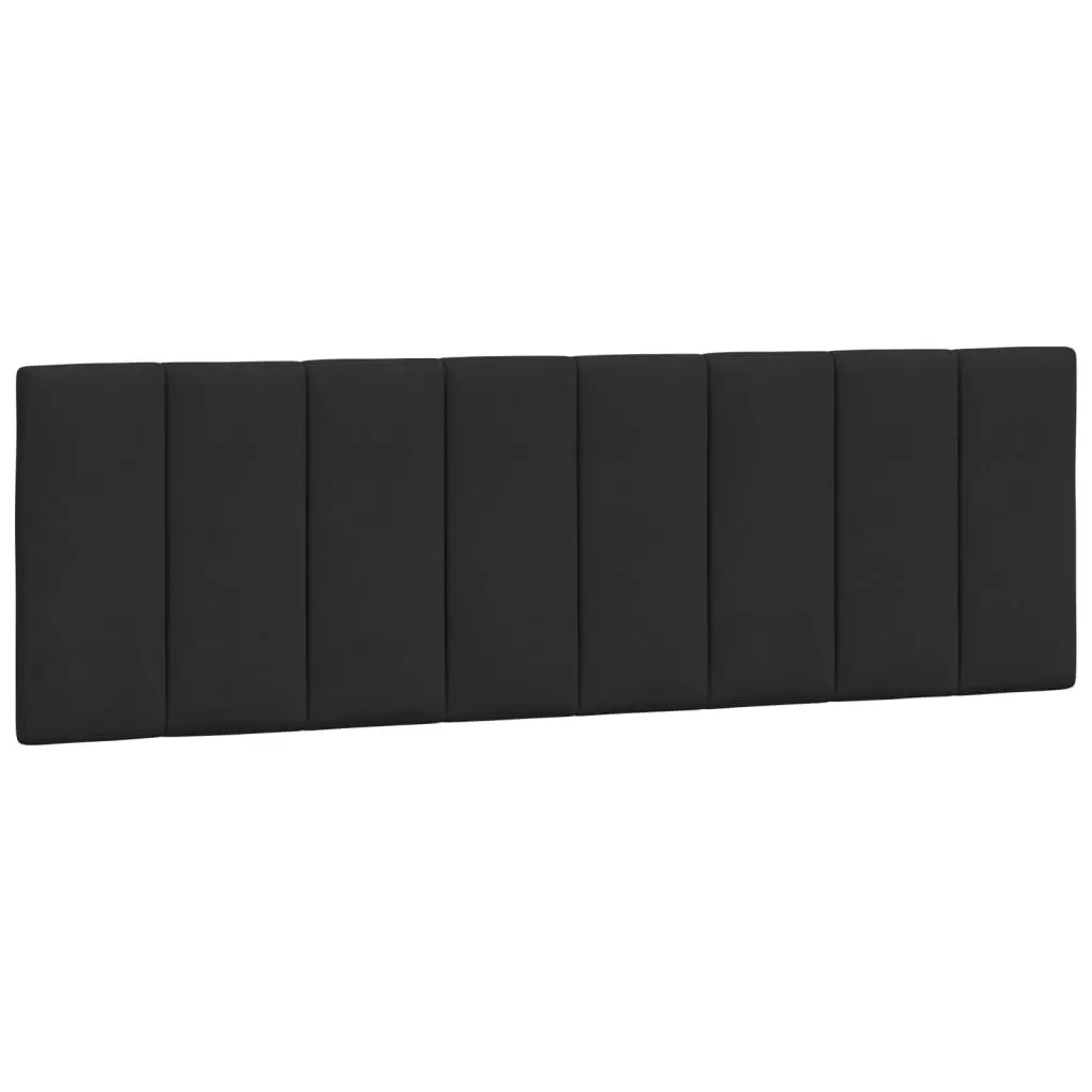 Headboard Cushion Velvet Support 153cm Black