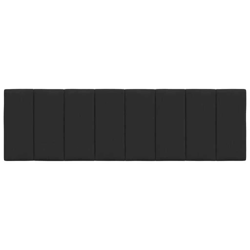 Headboard Cushion Velvet Support 153cm Black