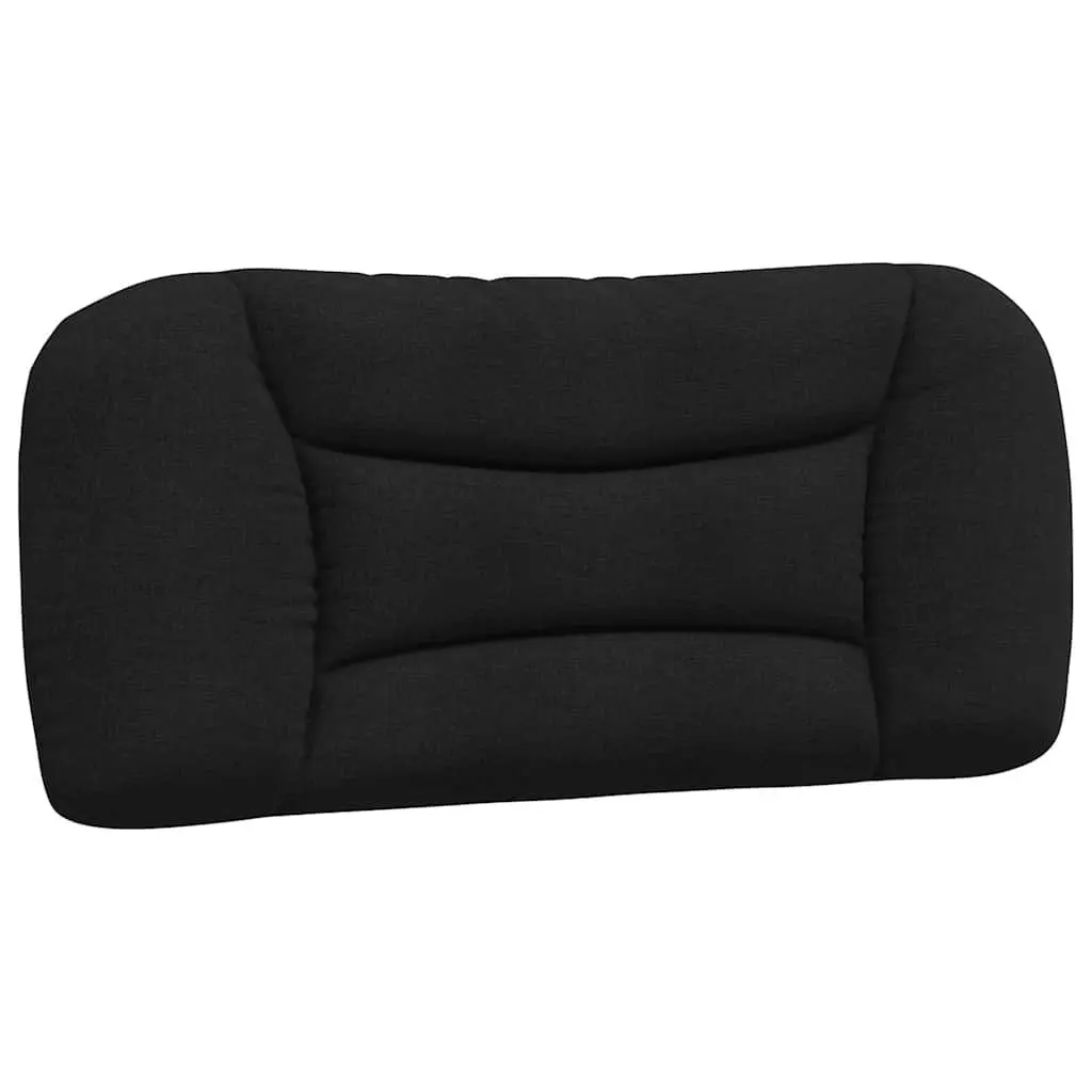 Black Fabric Bed Frame with Cushioned Support