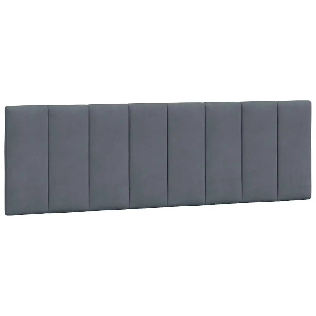 Queen Bed Frame Velvet Grey Modern Bedroom Furniture 152x203cm