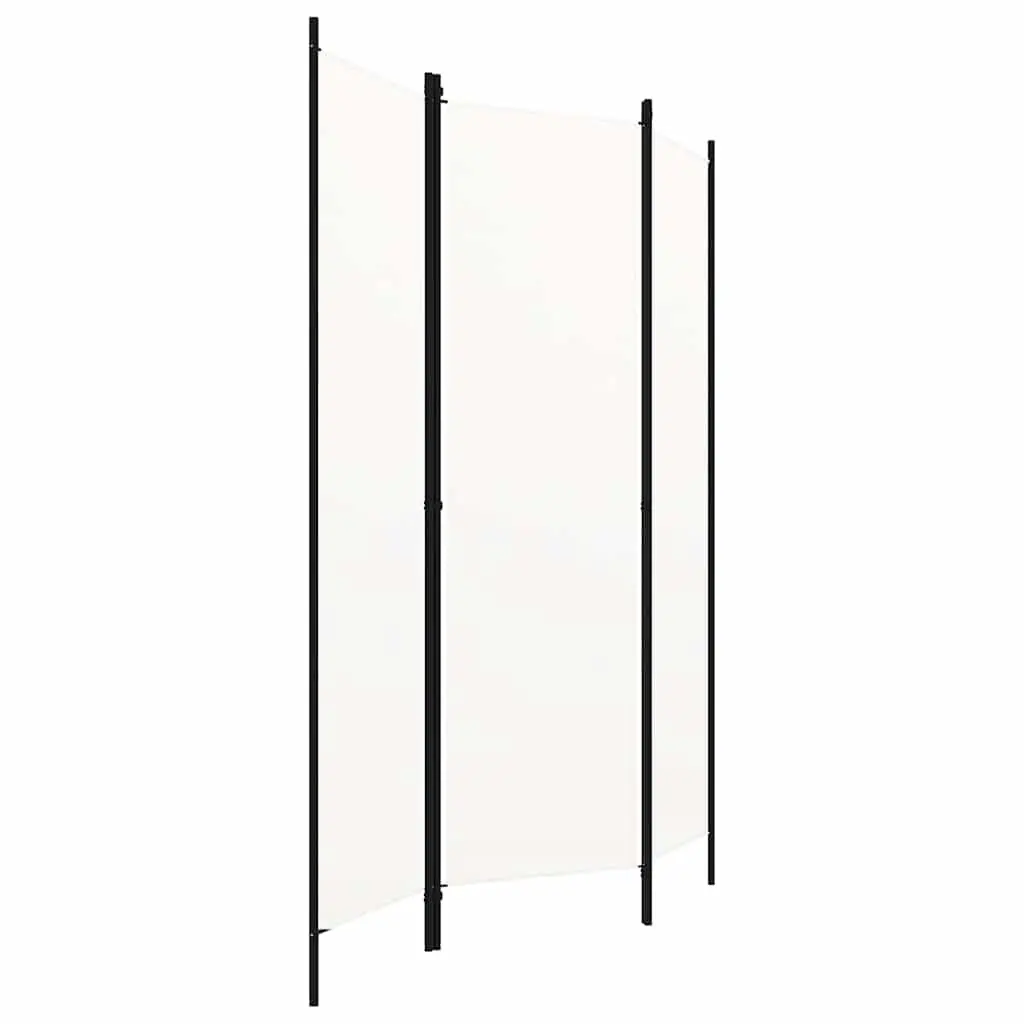 3-Panel Room Divider Folding Privacy Screen 150x180cm White