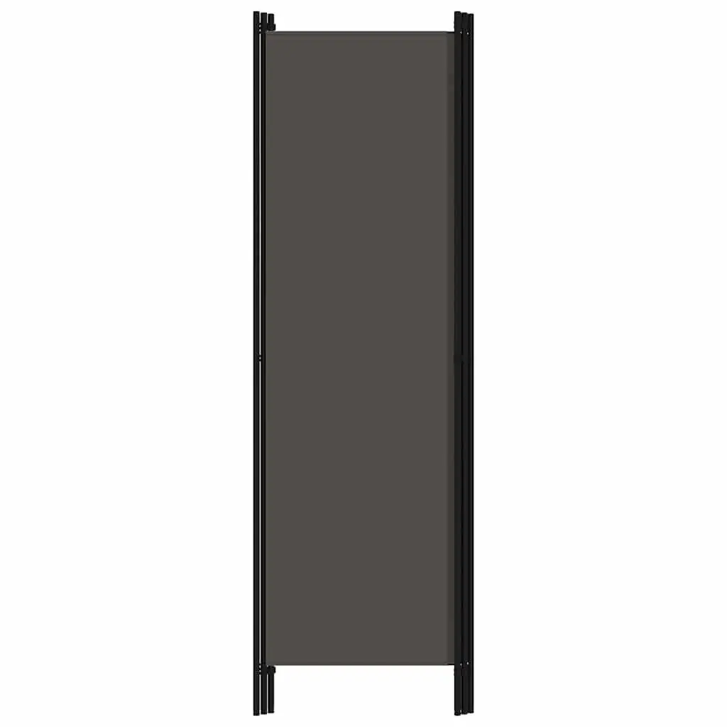 3-Panel Room Divider Privacy Screen Folding Anthracite Freestanding Partition 150 x 180 cm