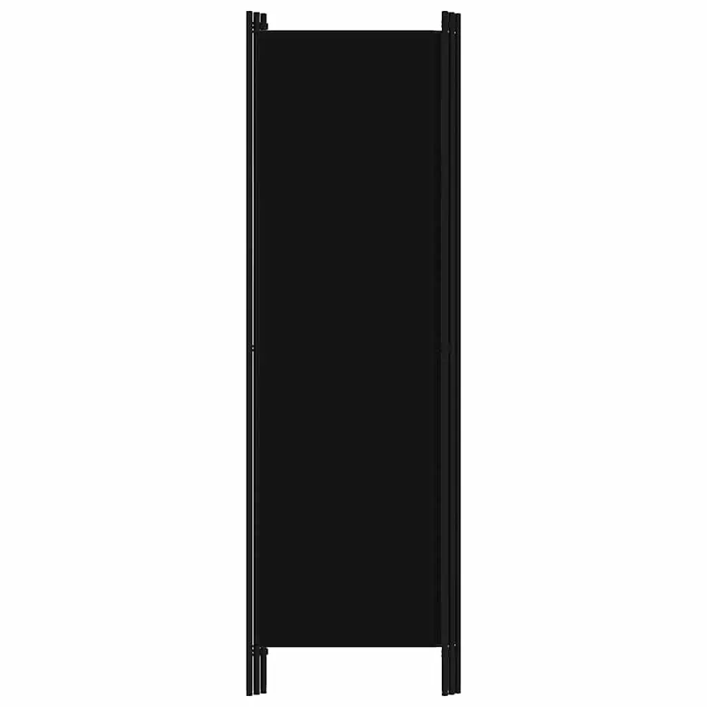 3-Panel Room Divider Privacy Screen Folding Freestanding Partition Black 150x180 cm