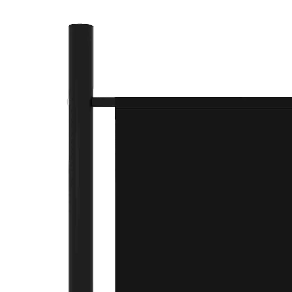 3-Panel Room Divider Privacy Screen Folding Freestanding Partition Black 150x180 cm