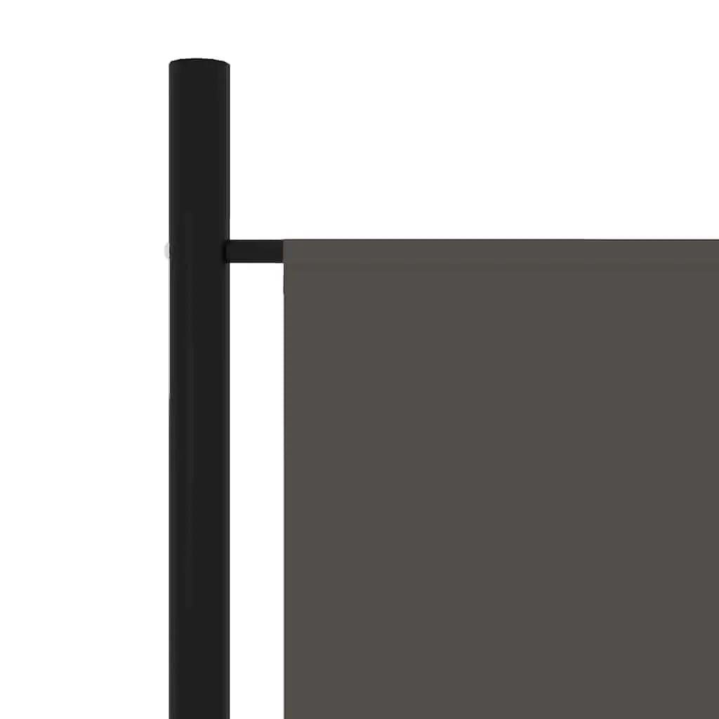 4-Panel Room Divider Privacy Screen Folding Partition 200x180cm Anthracite
