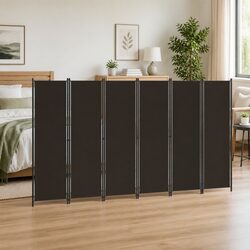 Reliable 6-Panel Room Divider with Convenient Storage