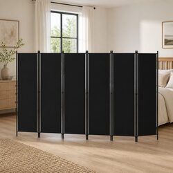 6-Panel Room Divider Freestanding Partition Privacy Screen Folding Decorative