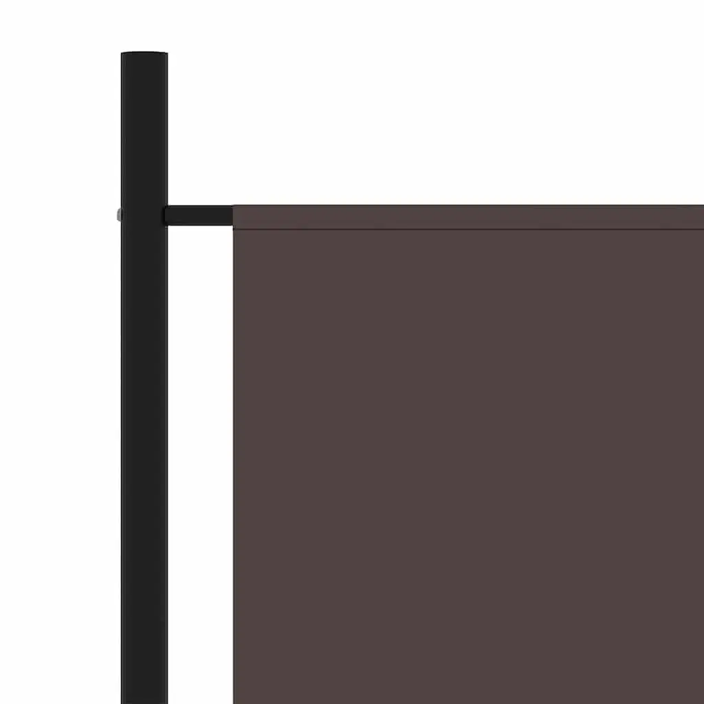 3-Panel Room Divider Folding Screen Partition Brown 260x180 cm