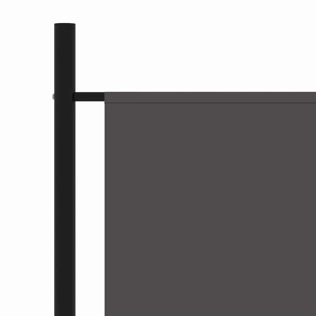3-Panel Room Divider Grey Folding Privacy Screen Partition 260 x 180 cm