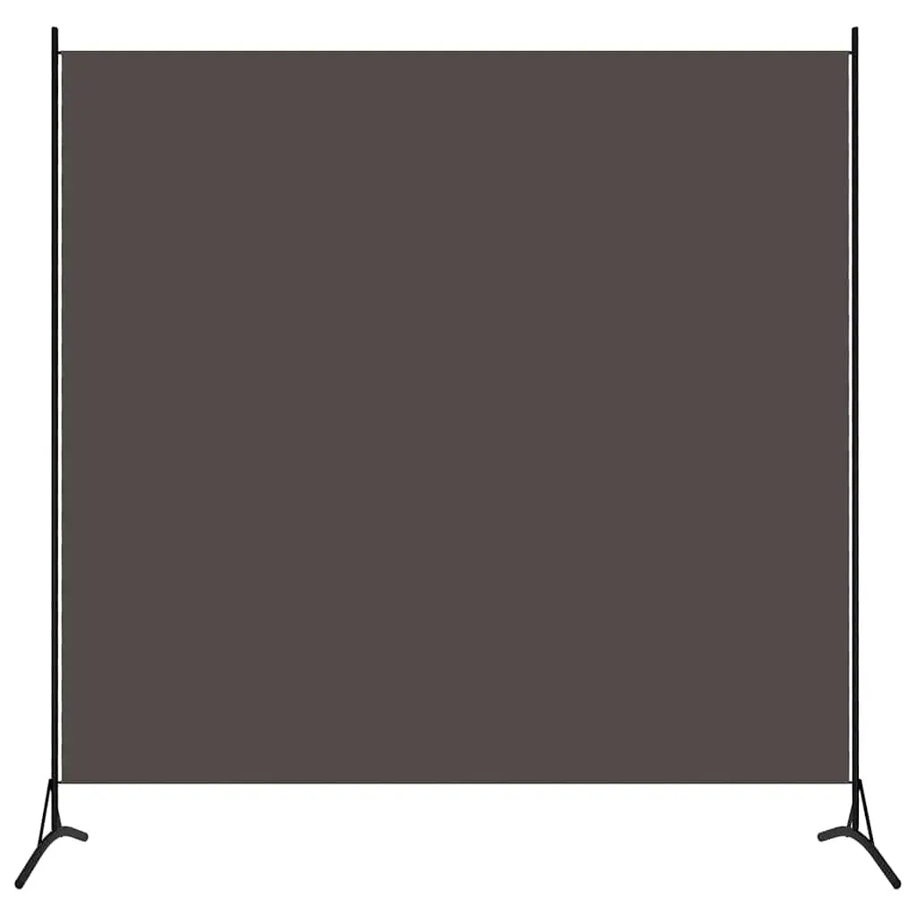 Room Divider Screen Fabric Privacy Partition 175x180 cm Anthracite