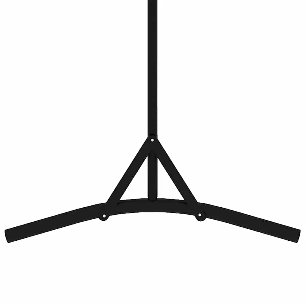 Room Divider Fabric Portable Partition Folding Screen 175x180 cm Black