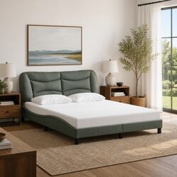 Comfortable Grey Queen Bed Frame Built for Longevity