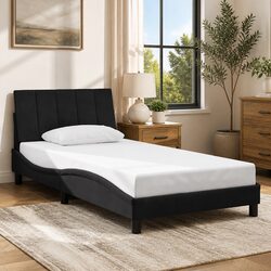 Reliable King Single Bed Frame with Velvet Finish