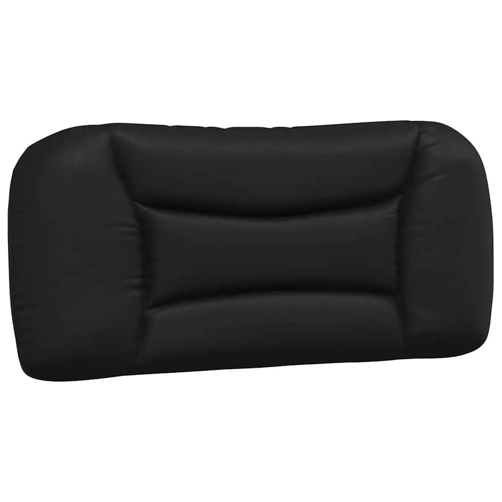 Bed Frame 90x190 cm Faux Leather Headboard White Black Slatted Base