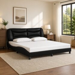 Comfortable King Bed Frame 180x200cm with Headboard