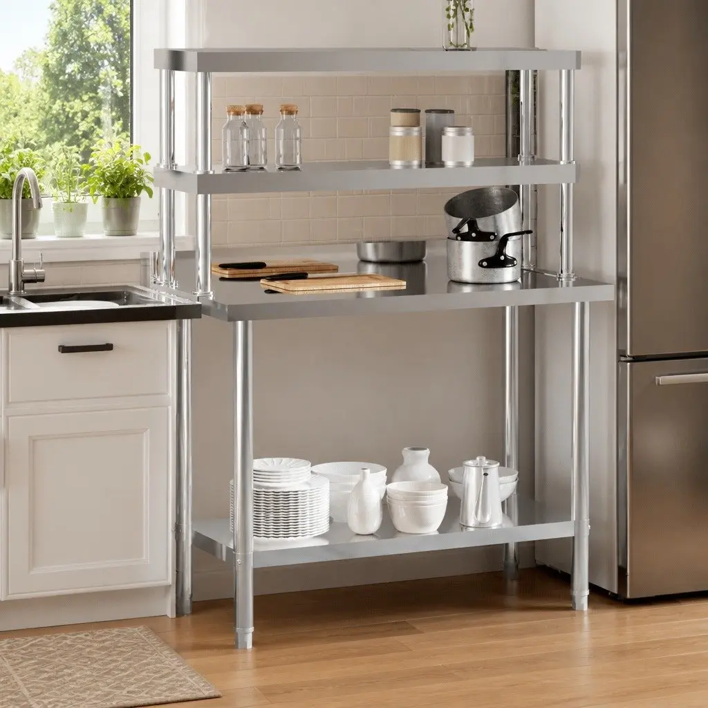 Stainless Steel Kitchen Work Table for Food Prep