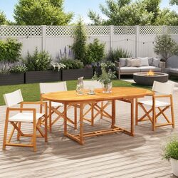 Reliable Folding Garden Chairs in Cream Fabric