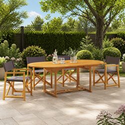 Reliable Set of 4 Folding Garden Chairs for Outdoor Use