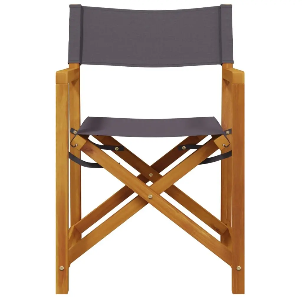 Folding Garden Chairs Set of 6 in Grey