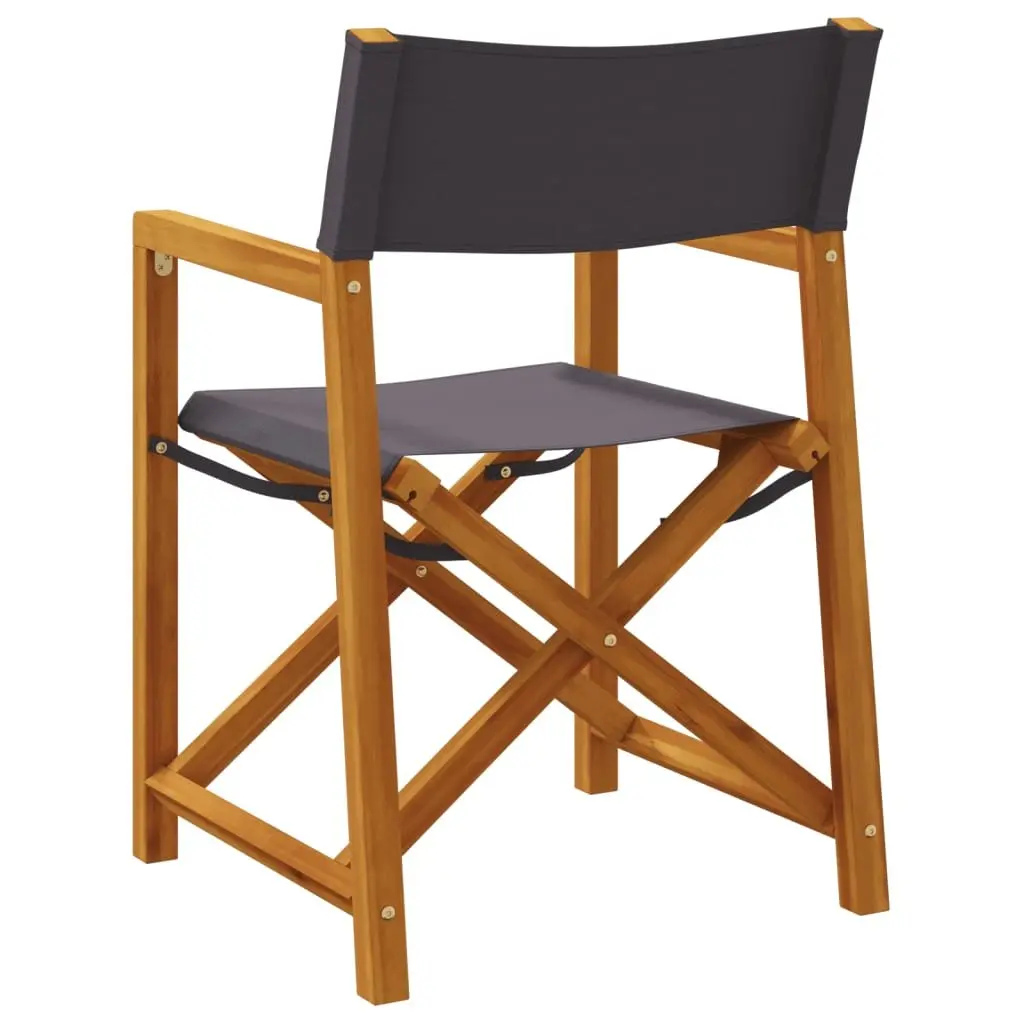 Folding Garden Chairs Set of 6 in Grey