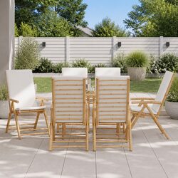 Comfort and Value: 6-Piece Bamboo Reclining Chair Set