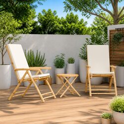 Reliable Bamboo Bistro Set: Comfort and Quality