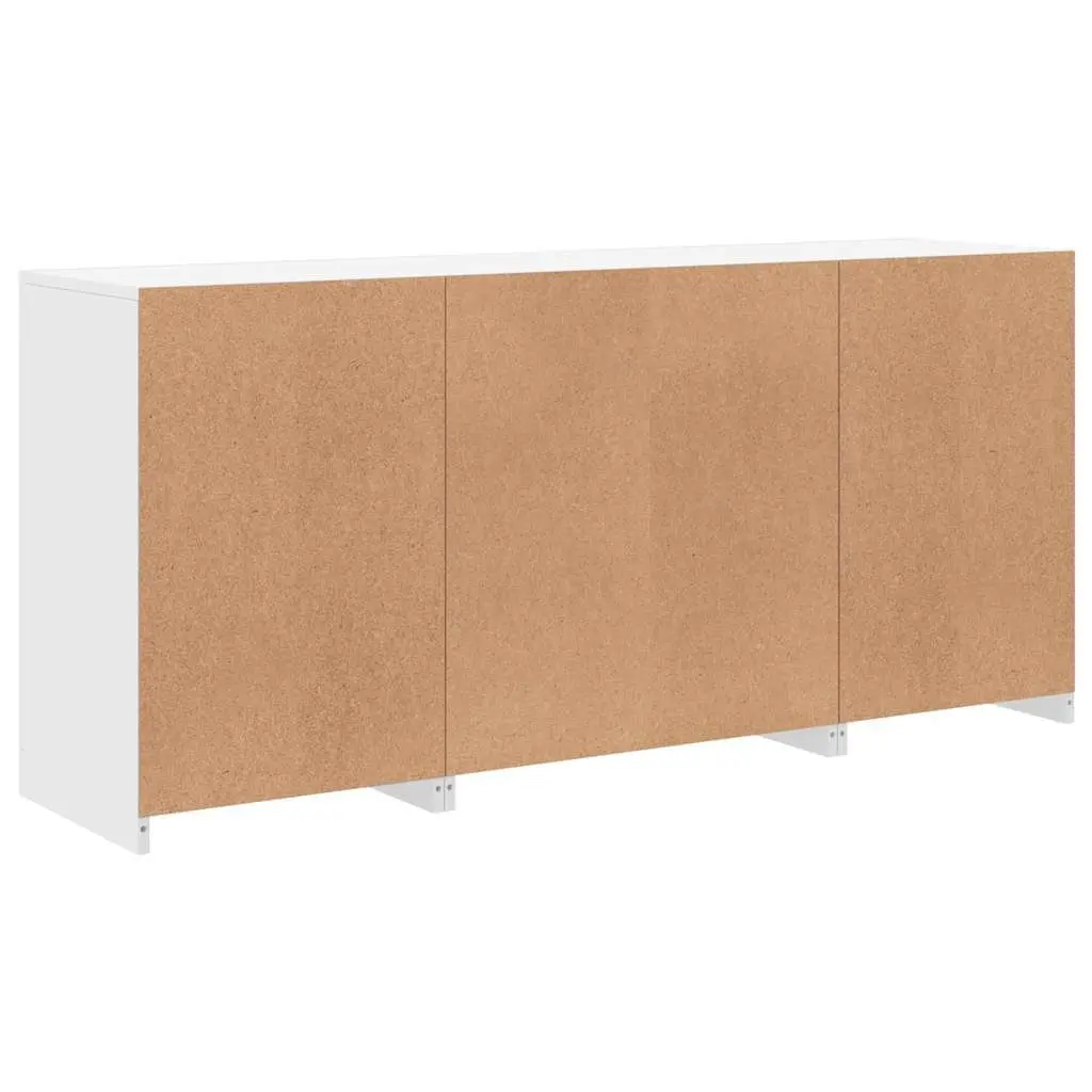 White Sideboard with Integrated LED Lighting