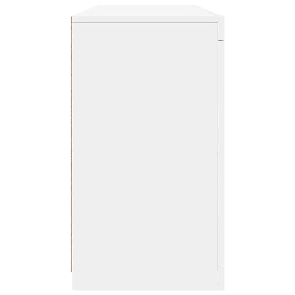 White Sideboard with Integrated LED Lighting