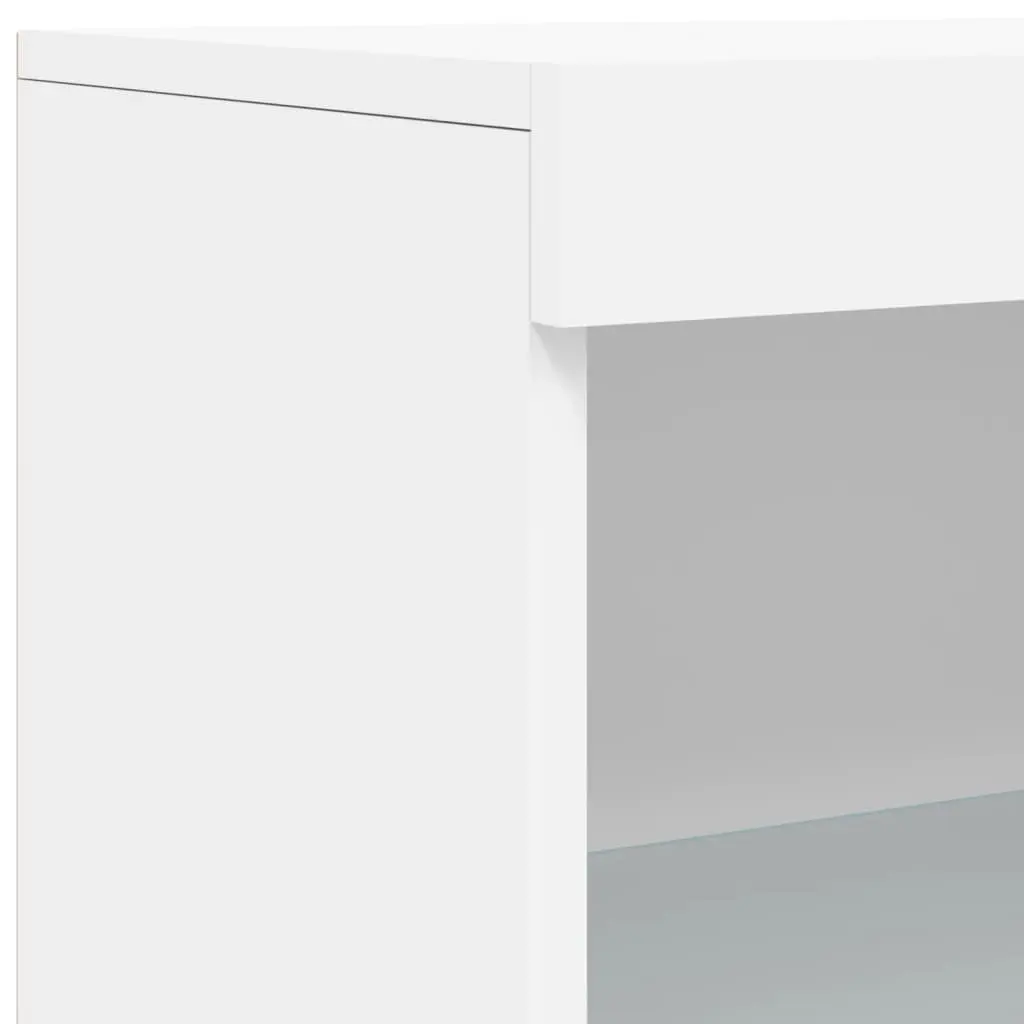 Sideboard Cabinet Storage Buffet Modern White with RGB LED Lights 1815 x 370 x 1000 mm
