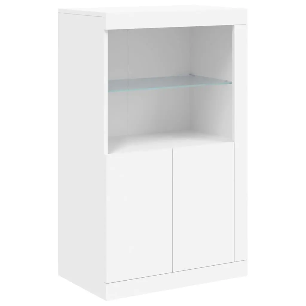 Sideboard Cabinet Storage Buffet Modern White with RGB LED Lights 1815 x 370 x 1000 mm