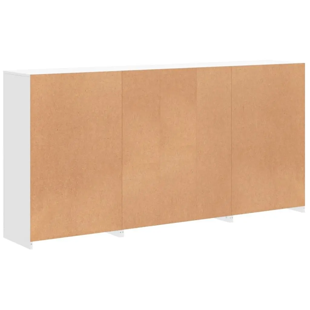 White Sideboard Cabinet with LED Lighting