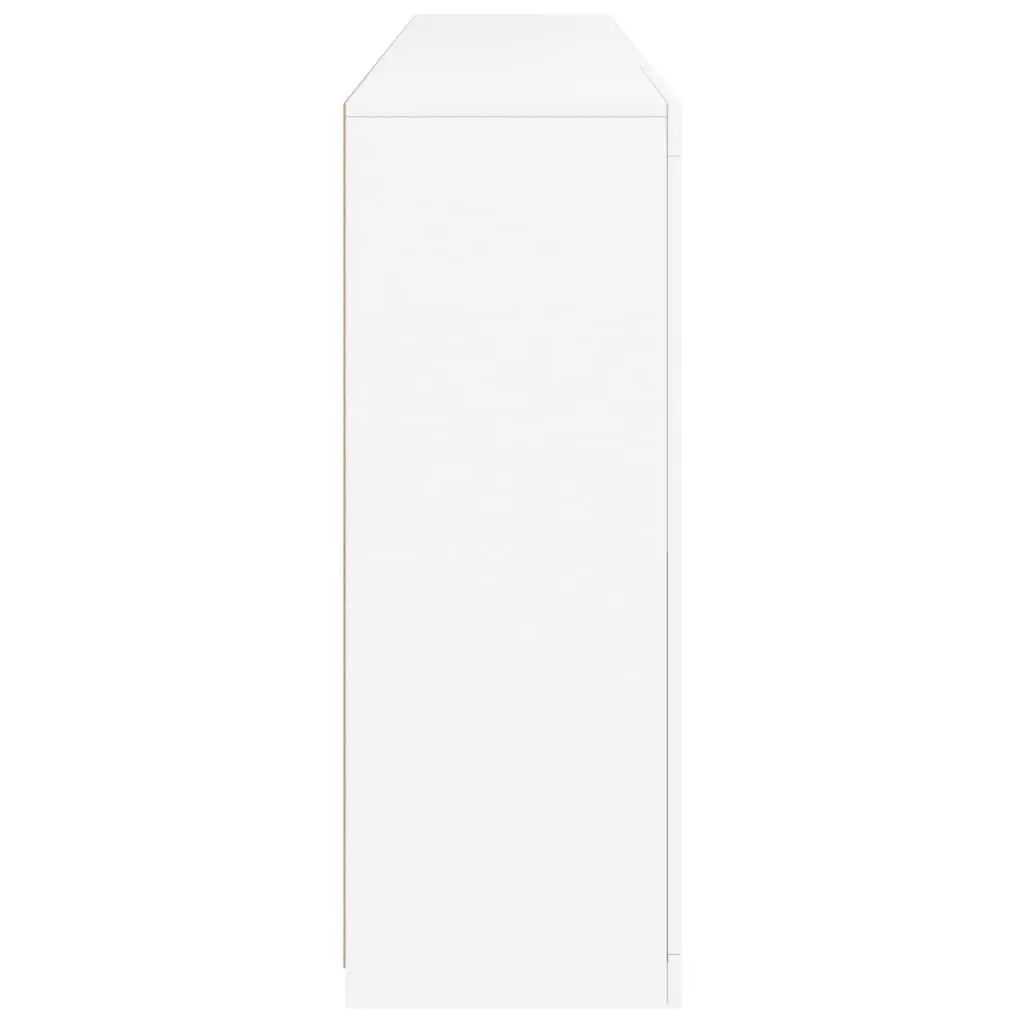 White Sideboard Cabinet with LED Lighting
