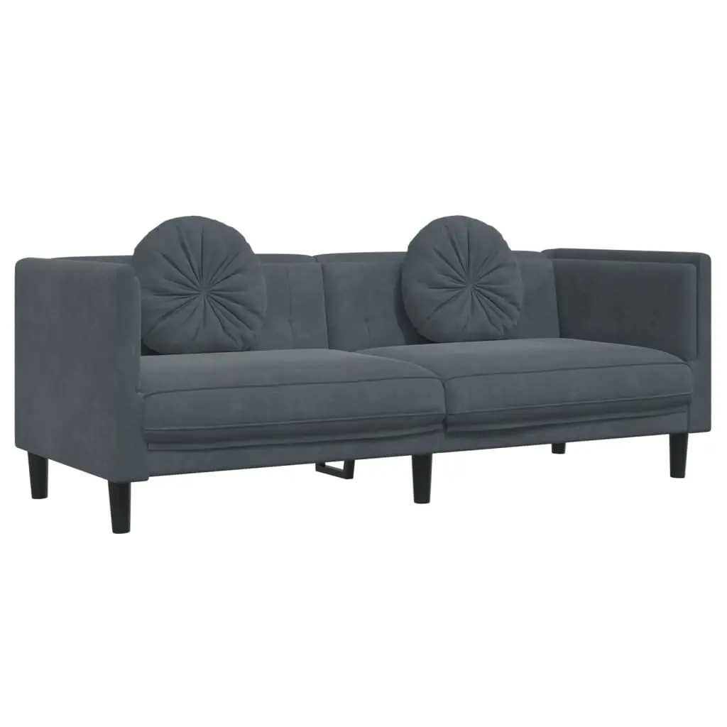 Grey Velvet Sofa Set for Comfort and Style