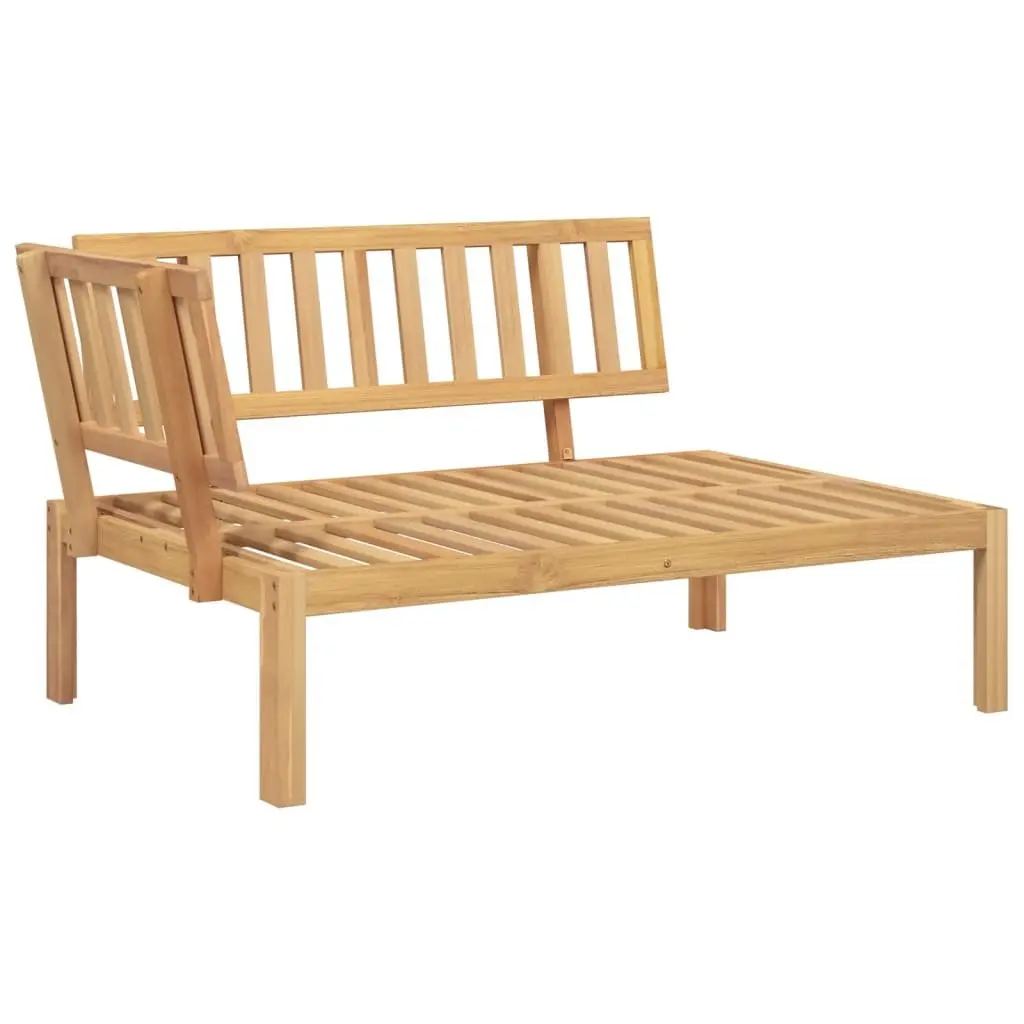 Outdoor Sectional Corner Sofa 2 pcs Solid Wood Garden Patio Lounge Brown