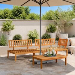 Comfortable and Durable 3-Piece Outdoor Sofa Set