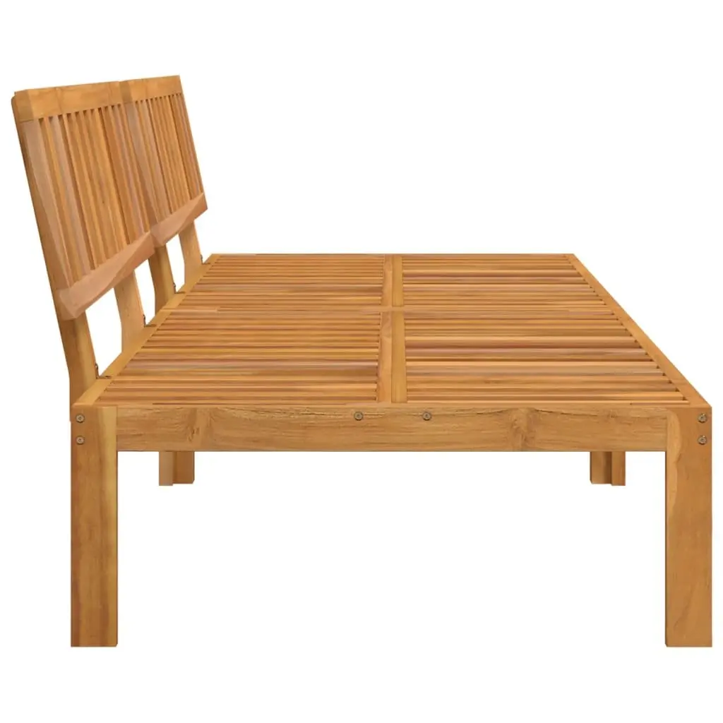 Outdoor Pallet Middle Sofas Set of 2 Garden Backyard Seating Solid Acacia Wood