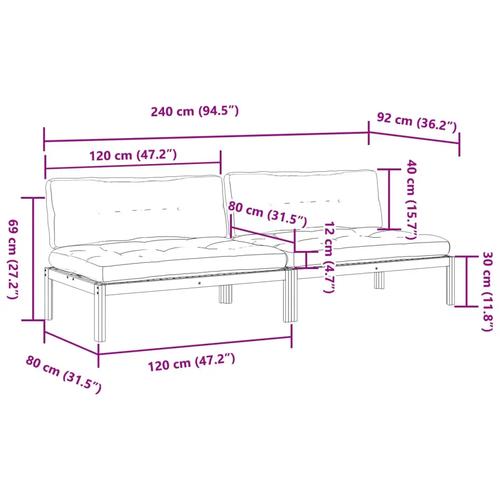 Outdoor Sofa Set with Added Comfort