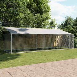 Comfort and Safety with This Grey Dog Cage 6x2x2m