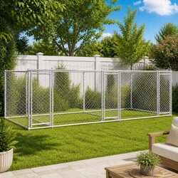 Quality Grey Dog Kennel for Safe Containment
